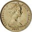 Cook Islands 5 Cents Elizabeth II 2nd portrait 1972 KM# 3 ELIZABETH II COOK ISLANDS 1974 coin obverse
