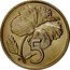 Cook Islands 5 Cents Elizabeth II 2nd portrait 1972 KM# 3 5 JB coin reverse