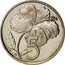 Cook Islands 5 Cents 250th Anniversary of James Cook 1978 FM (M) KM# 3a 5 FM JB coin reverse