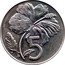 Cook Islands 5 Cents Wedding of Prince Charles and Lady Diana 1981 FM (M) KM# 3b 5 FM JB coin reverse