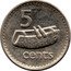 Fiji 5 Cents Lali 1987 KM# 51 5 CENTS coin reverse