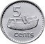 Fiji 5 Cents Lali 2010 KM# 119 5 CENTS coin reverse