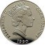 Cook Islands 5 Dollars Black rhino 1990 PM KM# 809 ELIZABETH II COOK ISLANDS RDM PM 1990 coin obverse