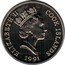 Cook Islands 5 Dollars White-tailed Deer 1991 KM# 220 ELIZABETH II COOK ISLANDS 1991 RDM coin obverse