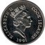 Cook Islands 5 Dollars Penguins 1991 KM# 219 ELIZABETH II COOK ISLANDS RDM 1991 coin obverse