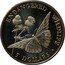 Cook Islands 5 Dollars Butterfly 1992 KM# 232 ENDANGERED WILDLIFE 5 DOLLARS coin reverse