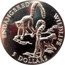 Cook Islands 5 Dollars Lemur 1992 KM# 821 ENDANGERED WILDLIFE 5 DOLLARS coin reverse
