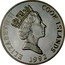 Cook Islands 5 Dollars French exploration ship Astrolabe 1992 Proof KM# 160 ELIZABETH II COOK ISLANDS RDM 1992 coin obverse