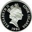 Cook Islands 5 Dollars Elizabeth II Olympics 1992 Proof KM# 252 ELIZABETH II COOK ISLANDS RDM 1992 coin obverse
