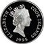Cook Islands 5 Dollars Queen Elizabeth II's 25th Wedding Anniversary 1995 Proof KM# 255 ELIZABETH II COOK ISLANDS RDM 1995 coin obverse