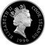 Cook Islands 5 Dollars Elizabeth II Queen Mother and Daughters 1996 Proof KM# 379 ELIZABETH II COOK ISLANDS 1996 coin obverse