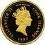 Cook Islands 5 Dollars Elizabeth II Princess Diana 1997 Proof KM# 312 ELIZABETH II 1/25 OZ. GOLD 9999 COOK ISLANDS RDM 1997 coin obverse