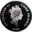 Cook Islands 5 Dollars Elizabeth II Moon Landing 1999 Proof KM# 1315 ELIZABETH II COOK ISLANDS RDM 1999 coin obverse