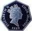 Cook Islands 5 Dollars Millennium 2000 A.D 1999 Proof KM# 367 ELIZABETH II COOK ISLANDS RDM 1999 coin obverse