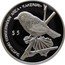 Cook Islands 5 Dollars Kakerori Bird 1999 Proof KM# 378 TAKITUMU CONSERVATION AREA KAKERORI $5 coin reverse