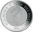 Fiji Five Dollars Map. New York City. Manhattan Island 2011 Proof KM# 206 ELIZABETH II FIVE DOLLARS FIJI 2011 coin obverse