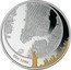 Fiji Five Dollars Map. New York City. Manhattan Island 2011 Proof KM# 206 NEW YORK coin reverse