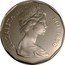 Fiji 50 Cents Takia 1976 Proof KM# 36a ELIZABETH II FIJI 1976 coin obverse