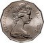 Fiji 50 Cents First Indians in Fiji Centennial 1979 KM# 44 ELIZABETH II FIJI 1979 coin obverse