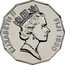 Fiji 50 Cents Takia 1990 (o) KM# 54a ELIZABETH II FIJI 2000 RDM coin obverse