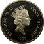 Cook Islands Half Dollar Garfield 1999 Proof KM# 338 ELIZABETH II COOK ISLANDS 1999 coin obverse