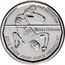 Fiji 50 Cents Summer Paralympics. Iliesa Delana 2013 KM# 515 PARALYMPIAN 2273 ILIESA DELANA 2012 HIGH JUMP GOLD MEDALLIST coin reverse
