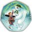 UK 50 Pence (The Snowman and James- Colored)  coin reverse