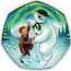 UK 50 Pence (The Snowman and James - Coloured)  coin reverse