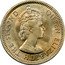 Fiji Sixpence Elizabeth II. Sea Turtle 1962 KM# 19 QUEEN ELIZABETH THE SECOND coin obverse