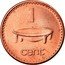 Fiji Cent Tanoa 1999 (o) KM# 49a 1 CENT coin reverse