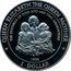 Cook Islands Dollar Queen Mother and daughters Elizabeth & Margaret 1995 Proof KM# 266 QUEEN ELIZABETH THE QUEEN MOTHER THE DUCHESS OF YORK AND HER TWO DAUGHTERS 1936 1 DOLLAR coin reverse
