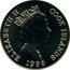 Cook Islands Dollar Bee hummingbird 1996 KM# 350 ELIZABETH II COOK ISLANDS 1996 coin obverse
