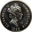Cook Islands Dollar Heaviside's dolphins 1996 KM# 345 ELIZABETH II COOK ISLANDS 1996 coin obverse