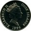 Cook Islands Dollar Eagle owl 1996 KM# 354 ELIZABETH II COOK ISLANDS 1996 coin obverse