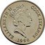 Cook Islands Dollar Elizabeth II Drill Monkey 1996 KM# 356 ELIZABETH II COOK ISLANDS RDM 1996 coin obverse