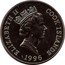 Cook Islands Dollar West African lion 1996 KM# 341 ELIZABETH II COOK ISLANDS 1996 coin obverse