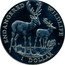 Cook Islands Dollar Fallow deer 1996 KM# 344 ENDANGERED WILDLIFE 1 DOLLAR coin reverse