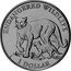 Cook Islands Dollar Cougar and Cub 1996 KM# 346 ENDANGERED WILDLIFE 1 DOLLAR coin reverse