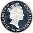 Cook Islands Dollar English sea captain Sir Francis Drake 1996 Proof KM# 268 ELIZABETH II COOK ISLANDS 1996 coin obverse