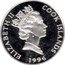 Cook Islands Dollar XXVI Summer Olympic Games 1996 Atlanta. Equestrianism 1996 Proof KM# 267 ELIZABETH II COOK ISLANDS RDM 1996 coin obverse