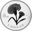 Cook Islands 1 Dollar Carnation 1996 Proof KM# 327 1 OZ 999 SILVER P 1 DOLLAR coin reverse
