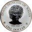 Cook Islands Dollar Elizabeth II. Diana 1997 Proof, Matte KM# 308.2 DIANA PRINCESS OF WALES 1961-1997 P ONE DOLLAR coin reverse