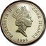 Cook Islands 1 Dollar Elizabeth II Ring-tailed gecko 1998 Proof KM# 314 ELIZABETH II COOK ISLANDS RDM 1998 coin obverse
