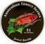 Cook Islands Dollar Jewel Beetle 2000 Proof KM# 1102 AUSTRALIAN INSECT SERIES $1 1OZ .999 SILVER JEWEL BEETLE coin reverse