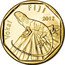 Fiji Dollar Banded Iguana. Saqamoli 2012 KM# 336 VOKAI FIJI 2012 coin obverse