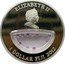 Fiji Dollar Uruguay. Amethyst 2012 Proof KM# 452 ELIZABETH II 1 DOLLAR FIJI 2012 coin obverse