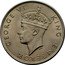 Fiji Florin George VI 1942 S KM# 13a GEORGE VI KING EMPEROR coin obverse