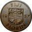 Fiji Florin Elizabeth II 1957 KM# 24 FIJI 19 65 FLORIN coin reverse