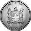 Fiji One Dollar Iguana 2015 Prooflike KM# 525 FIJI 2015 REREVAKA NA KALOU KA DOKA NA TUI ONE DOLLAR coin obverse