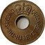 Fiji Penny Elizabeth II 1966 KM# 21 QUEEN ELIZABETH THE SECOND coin obverse